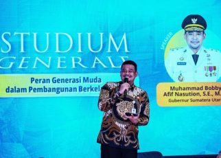 Gubernur Sumut, Bobby Nasution, kuliah umum di Binus University Medan