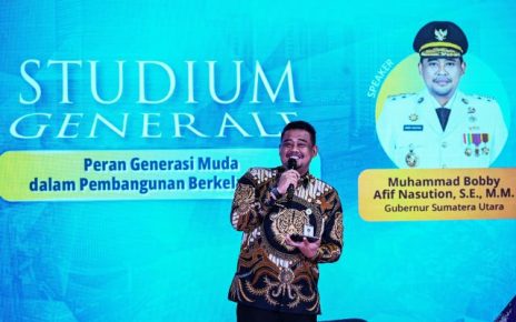 Gubernur Sumut, Bobby Nasution, kuliah umum di Binus University Medan