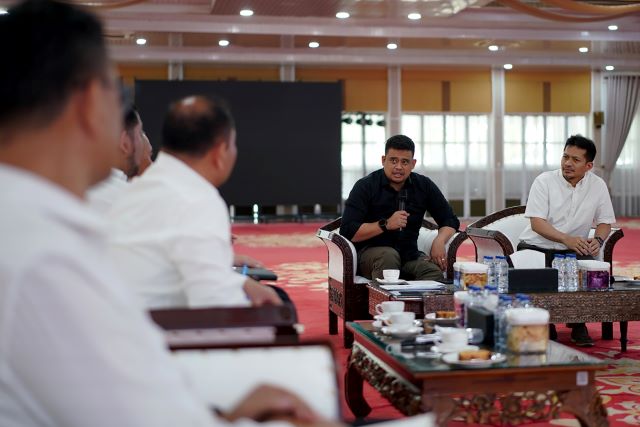 Gubernur Sumut, Bobby Nasution, terima Audiensi Bank Sumut