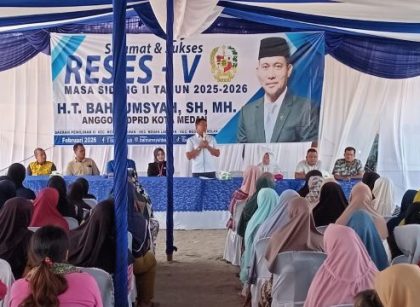 Ketua Fraksi PAN-Perindo DPRD Medan, T. Bahrumsyah, gelar Reses V Masa Sidang II Tahun Sidang 2025-2026 di Jalan TM Pahlawan Belawan