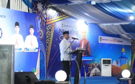 Sekda Kota Medan, Wiriya Alrahman, pada peringatan Israk Mikraj 1447 H Pemkot Medan