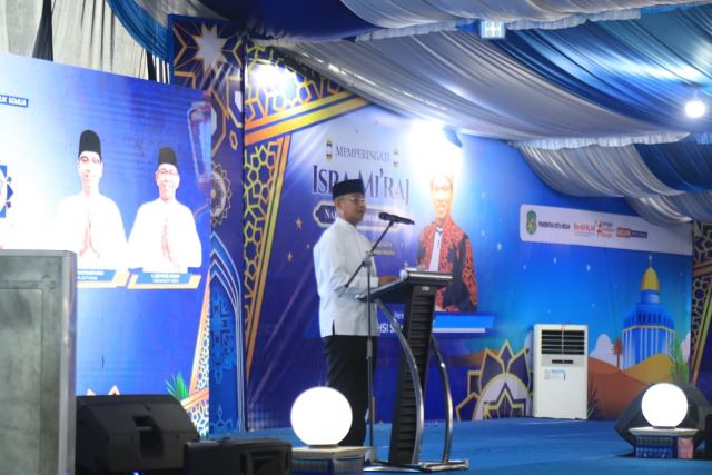 Sekda Kota Medan, Wiriya Alrahman, pada peringatan Israk Mikraj 1447 H Pemkot Medan