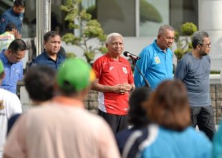 Wakil Gubernur Sumut, Surya, ikuti senam kesegaran jasmani