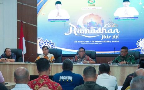 Wakil Wali Kota Medan, Zakiyuddin Harahap, pimpin rapat pematangan Ramadhan Fair & Harmoni Imlek