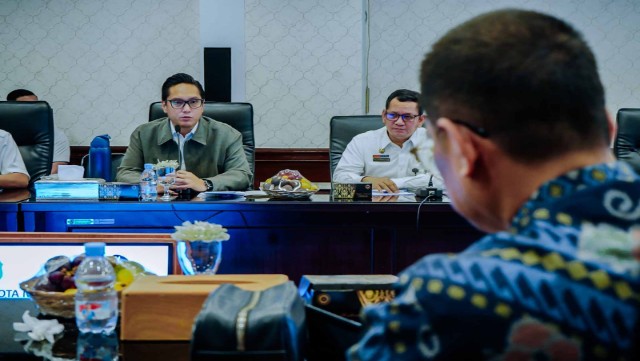 Wali Kota Medan, Rico Tri Putra Bayu Waas, terima kunjungan Reses DPRD Sumut