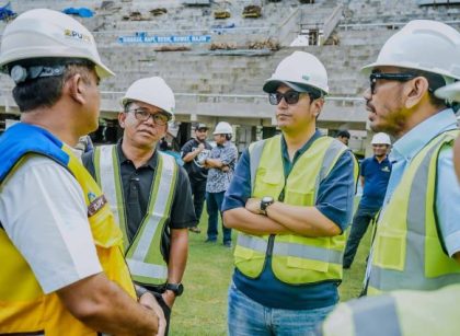 Wali Kota Medan, Rico Tri Putra Bayu Waas, tinjau Stadion Teladan Medan 1
