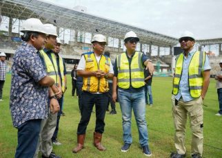Wali Kota Medan, Rico Tri Putra Bayu Waas, tinjau Stadion Teladan Medan