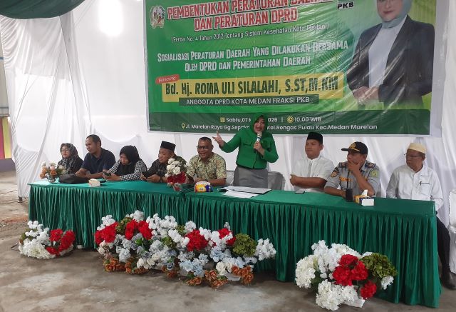 Anggota DPRD Medan Fraksi Hanura-PKB, Roma Uli Silalahi, gelar Sosper III TA 2026 di Medan Marelan 1