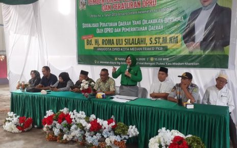Anggota DPRD Medan Fraksi Hanura-PKB, Roma Uli Silalahi, gelar Sosper III TA 2026 di Medan MarelanAnggota DPRD Medan Fraksi Hanura-PKB, Roma Uli Silalahi, gelar Sosper III TA 2026 di Medan Marelan