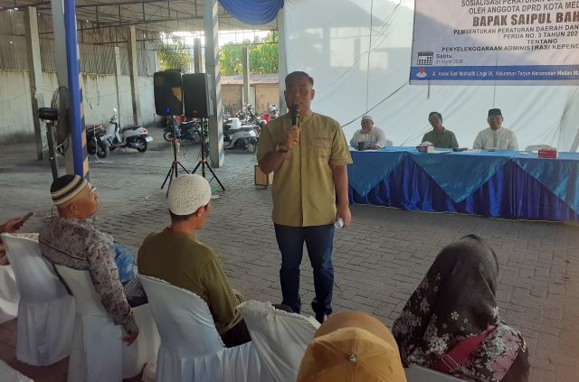 Anggota DPRD Medan Fraksi Partai NasDem, Saipul Bahri, gelar Sosper III TA 2026 di Medan Marelan 5