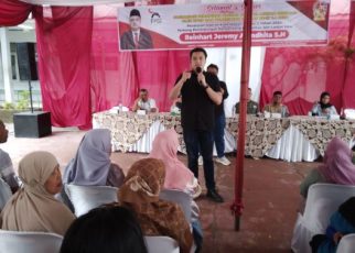 Bendahara Fraksi PSI DPRD Medan, Reinhart Jeremy Anindhita, gelar Sosper III TA 2026 di Medan Perjuangan