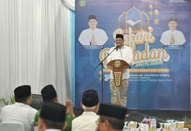 Gubernur Sumut, Bobby Nasution, Safari Ramadhan Sipiongot, Kabupaten Paluta