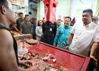 Gubernur Sumut, Bobby Nasution, kunjungi Pasar Sei Sikambing Medan