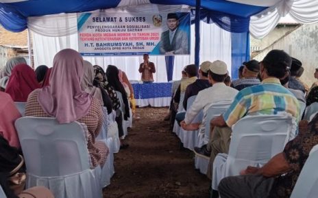 Ketua Fraksi PAN-Perindo DPRD Medan, T. Bahrumsyah, gelar Sosper III TA 2026 di Medan Belawan