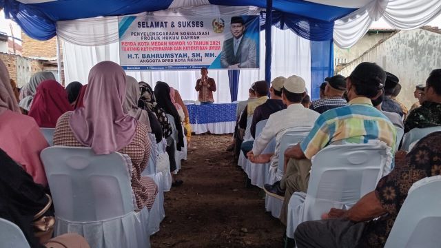 Ketua Fraksi PAN-Perindo DPRD Medan, T. Bahrumsyah, gelar Sosper III TA 2026 di Medan Belawan