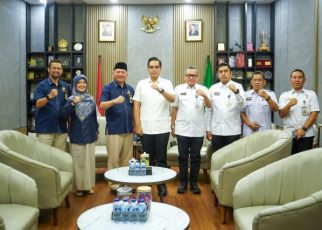 Wai Kota Medan, Rico Tri Putra Bayu Waas, terima kunjungan Kakanwil DJP Sumut I