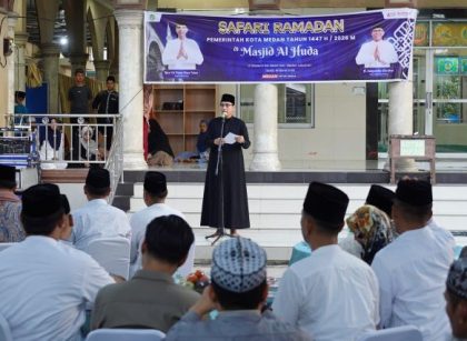 Wali Kota Medan, Rico Tri Putra Bayu Waas, Safari Ramadan di Masjid Al Huda Medan Labuhan