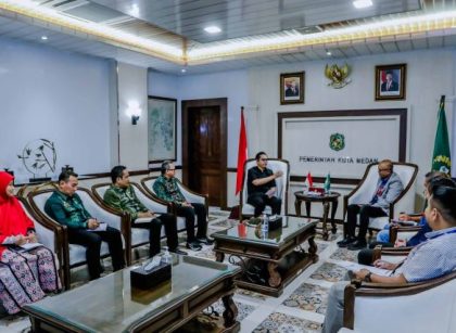 Wali Kota Medan, Rico Tri Putra Bayu Waas, terima audiensi Kakanwil I Sumatera Bank BTN