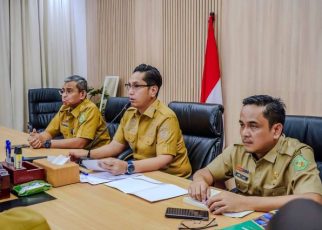 Wali Kota Medan, Rico Tri Putra Bayu Waas, zoom meeting dengan Dirjen Perumahan Perkotaan Kementerian PKP