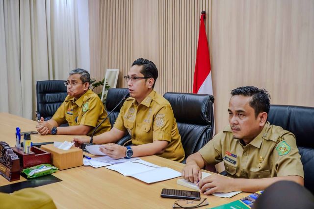 Wali Kota Medan, Rico Tri Putra Bayu Waas, zoom meeting dengan Dirjen Perumahan Perkotaan Kementerian PKP