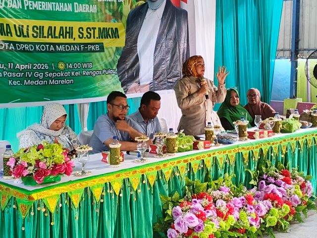 Anggota DPRD Medan Fraksi Hanura-PKB, Roma Uli Silalahi, gelar Sosper IV TA 2026 di Marelan 2