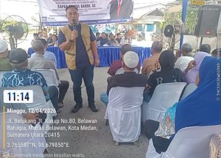 Anggota DPRD Medan Fraksi NasDem, Saipul Bahri, gelar Sosper IV TA 2026 di Belawan 4