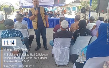 Anggota DPRD Medan Fraksi NasDem, Saipul Bahri, gelar Sosper IV TA 2026 di Belawan 4