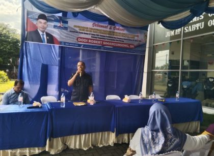 Anggota DPRD Medan Fraksi Partai Demokrat, Dodi R Simangunsong, gelar Sosper ke 4 TA 2026