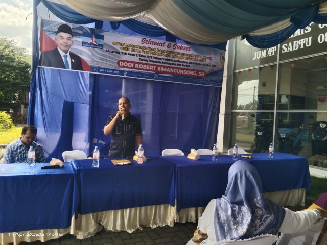 Anggota DPRD Medan Fraksi Partai Demokrat, Dodi R Simangunsong, gelar Sosper ke 4 TA 2026