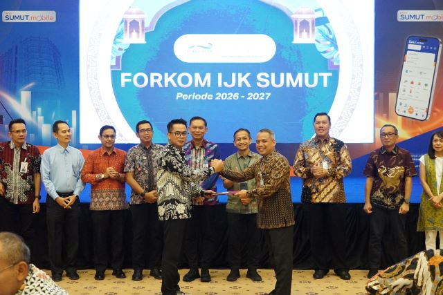 Dirut Bank Sumut, Heru Mardiansyah, pimpin Forkom IJK Sumut 2026-2027