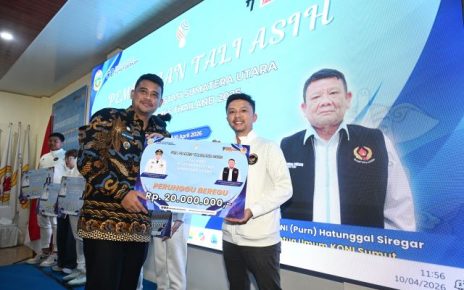 Gubernur Sumut, Bobby Nasution, berikan tali asih kepada atlet Sea Games berprestasi