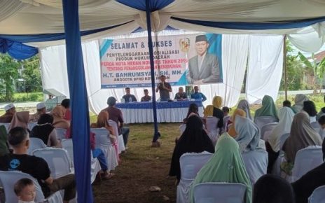 Ketua Fraksi PAN-Perindo DPRD Medan, T. Bahrumsyah, gelar Sosper IV TA 2026 di Marelan