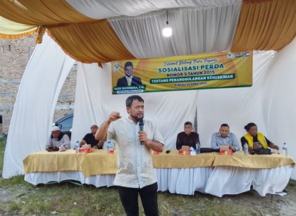 Wakil Ketua DPRD Kota Medan, Hadi Suhendra, gelar Sosper IV TA 2026 di Belawan