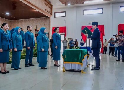 Wali Kota Medan, Rico Tri Putra Bayu Waas, kukuhkan Pengurus TP PKK Kota Medan 2025–2030