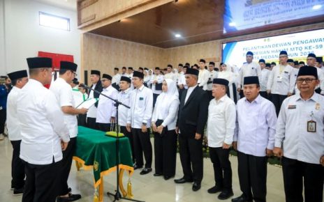 Wali Kota Medan, Rico Tri Putra Bayu Waas, lantik juri MTQ 2026