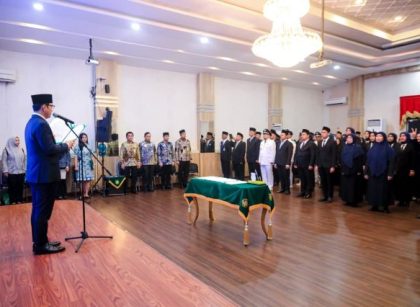 Wali Kota Medan, Rico Tri Putra Bayu Waas, lantik pejabat eselon II, III & IV Pemkot Medan