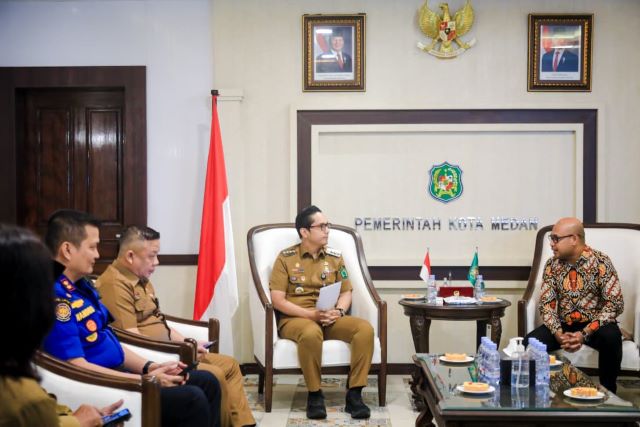 Wali Kota Medan, Rico Tri Putra Bayu Waas, terima audiensi GPIB Immanuel