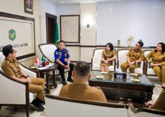 Wali Kota Medan, Rico Tri Putra Bayu Waas, terima audiensi Panitia Paskah Kota Medan 2026