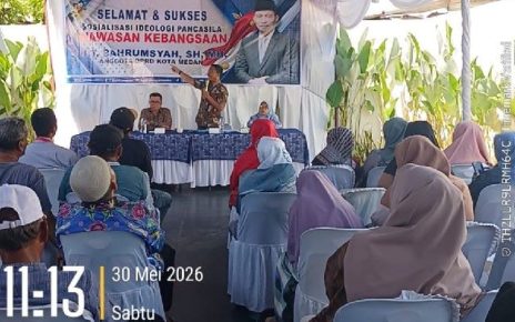 Anggota DPRD Medan Fraksi PAN-Perindo, T. Bahrumsyahh, gelar Sosialiasi Ideologi Pancasila di Marelan