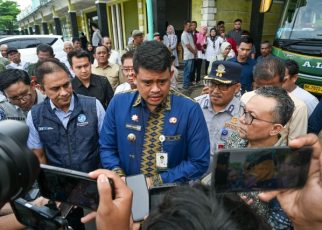 Gubernur Sumut, Bobby Nasution, beri keterangan usai mengunjungi ALS