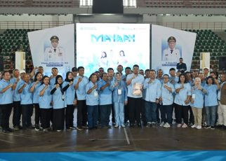 Gubernur Sumut, Bobby Nasution, pada Peringatan Hari Buruh 2026