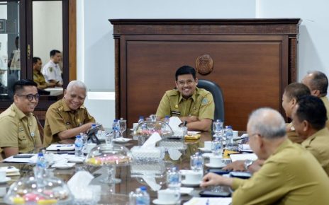 Gubernur Sumut, Bobby Nasution, terima kunjungan Bupati Asahan