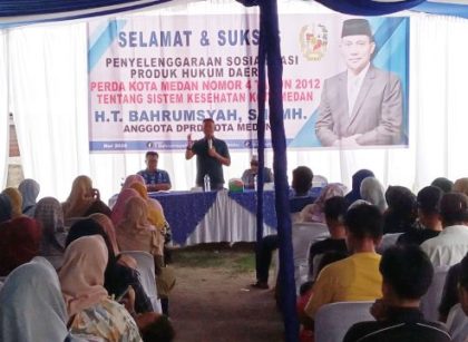 Ketua Fraksi PAN DPRD Medan, T. Bahumsyah, gelar Sosper V TA 2026 di Belawan 1