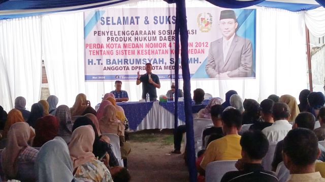 Ketua Fraksi PAN DPRD Medan, T. Bahumsyah, gelar Sosper V TA 2026 di Belawan 1