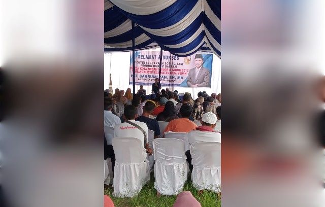 Ketua Fraksi PAN DPRD Medan, T. Bahumsyah, gelar Sosper V TA 2026 di Belawan 2