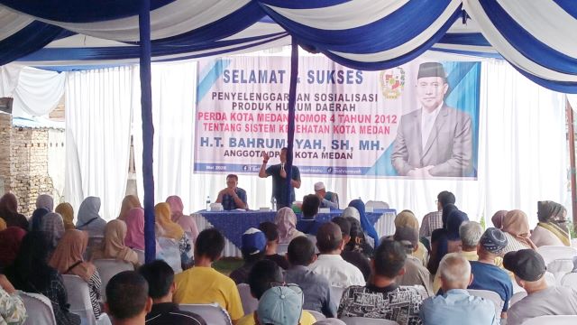 Ketua Fraksi PAN DPRD Medan, T. Bahumsyah, gelar Sosper V TA 2026 di Belawan