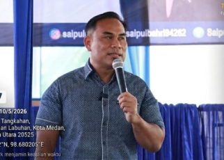 Sekkretaris Fraksi Partai NasDem DPRD Kota Medan, Saipul Bahri, gelar Sosper TA 2026 di Medan Labuhan 1