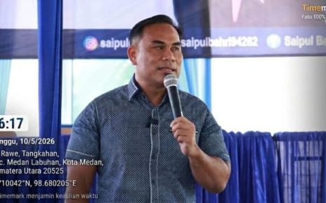 Sekkretaris Fraksi Partai NasDem DPRD Kota Medan, Saipul Bahri, gelar Sosper TA 2026 di Medan Labuhan 1