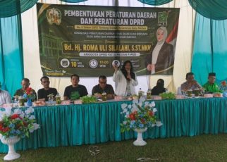 Wakil Ketua Fraksi Hanura-PKB DPRD Medan, Roma Uli Silalahi, gelar Sosper V TA 2026 di Paya Pasir