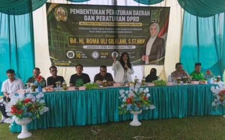 Wakil Ketua Fraksi Hanura-PKB DPRD Medan, Roma Uli Silalahi, gelar Sosper V TA 2026 di Paya Pasir